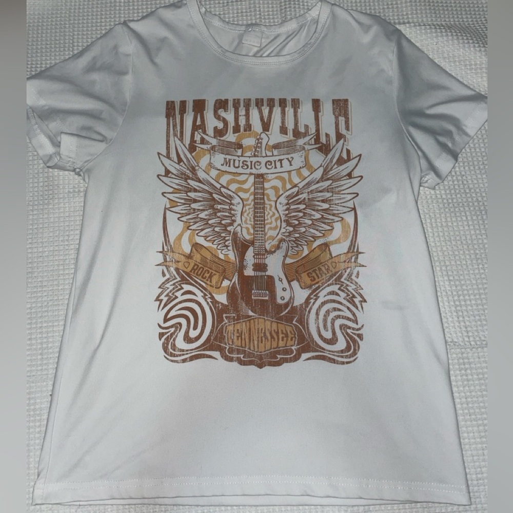 White Nashville Graphic Tee